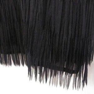 New York & Company Black Fringe mini skirt